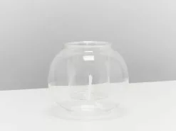 Clear Glass Self-Watering Planter - Ideal For Leca -Plants in a Box Sales Shop ClearSelfWateringGlassPot single reshoot