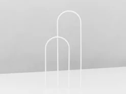 Double-Arch Plant Support Stake 10 Double-Arch Plant Support Stake -Plants in a Box Sales Shop DoubleArchSteakwhite 2