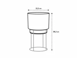 Elho Eco Friendly â™»ï¸ - Pot & Stand 23 Elho Eco Friendly â™»ï¸ - Pot & Stand -Plants in a Box Sales Shop Elho PlantStand Diagram