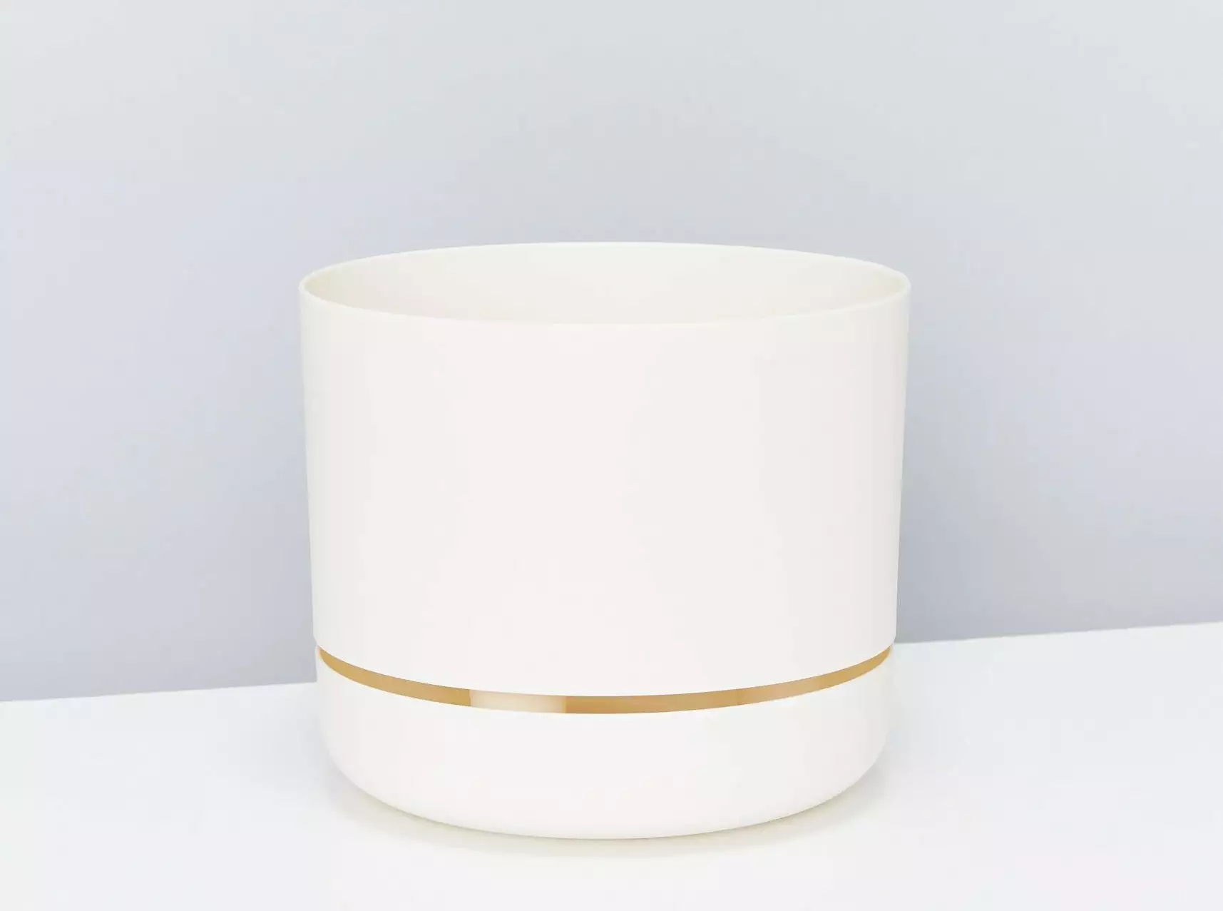 White Linen Self-Watering Pots 250mm 3 White Linen Self-Watering Pots 250mm