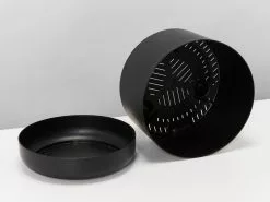 Black Self-Watering Pots 215mm - Recycled Plastic 9 Black Self-Watering Pots 215mm - Recycled Plastic -Plants in a Box Sales Shop MrkitlyPot215Black detail